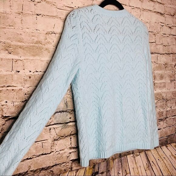 Talbots Petite Light Blue Crew Neck Sweater sz M - Picture 10 of 10